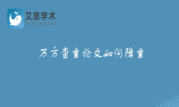 万方查重论文