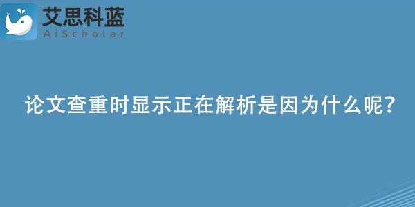 论文查重时显示正在解析是因为什么呢？.jpg