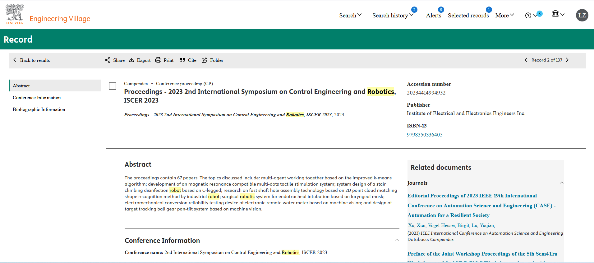 ISCER 2023EI检索.png